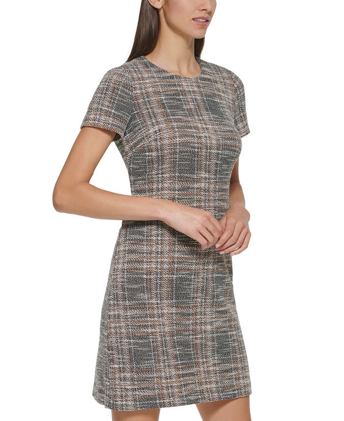Calvin Klein Petite Tweed Shift Dress Macy's