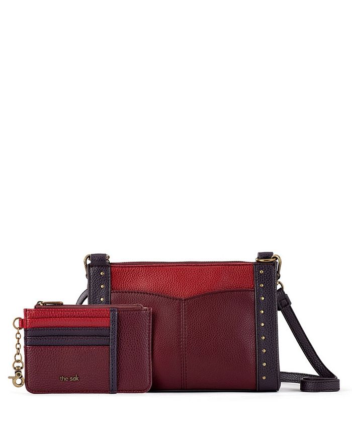 XB Faux Leather Womens Crossbody Bag with Card Wallets Tassel