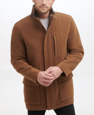Men's Wool Plush Car Coat