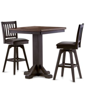CLOSEOUT! Peighton 3 Piece Pub Table Set (Table and 2 stools)