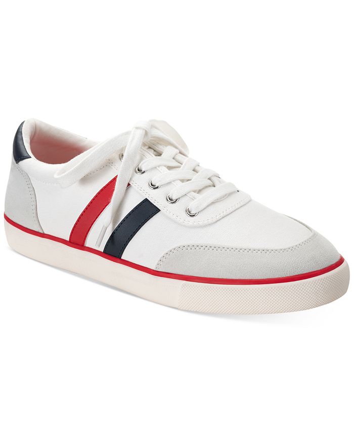 Club Room Men's Stripe Lace-Up Sneakers, Created for Macy's - Macy's
