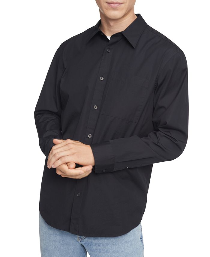 Calvin Klein Men's Solid Patch Pocket Button Down Easy Shirt & Reviews - Casual  Button-Down Shirts - Men - Macy's