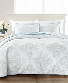 Medallion Embroidered Quilt, Created for Macy's