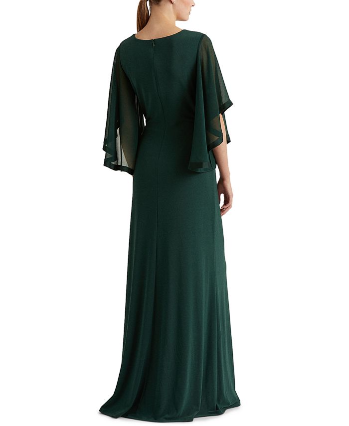 Lauren Ralph Lauren Jersey Three-Quarter-Sleeve Gown & Reviews ...