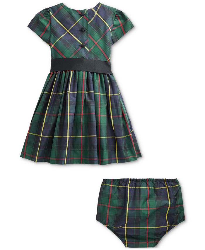 Polo Ralph Lauren Baby Girls Plaid Taffeta FitandFlare Dress