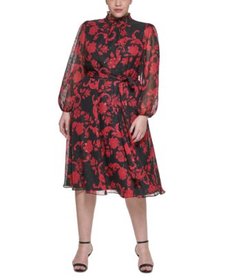 Jessica Howard - Plus Size Printed Dress