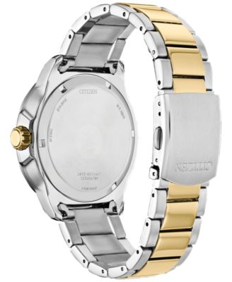 Men's Sport Two-Tone Stainless Steel Bracelet Watch 45mm