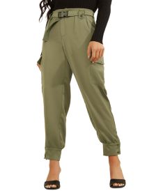 Emi Buckle Waist Cargo Pants