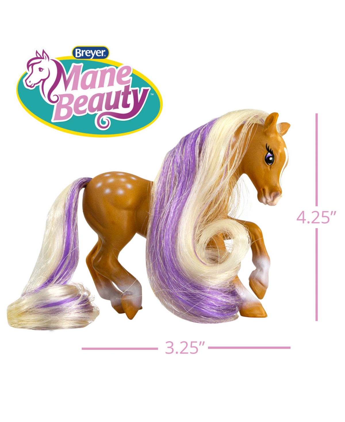 Shop Breyer Horses Mane Beauty Li'l Beauties Brush Able Hair Horse In Multi