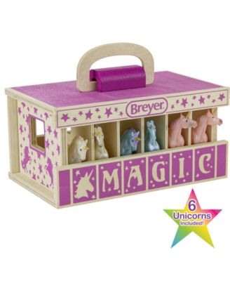 Photo 1 of BREYER Horses Unicorn Magic 1:32 Scale Stable Mate Play Set, 6 Piece