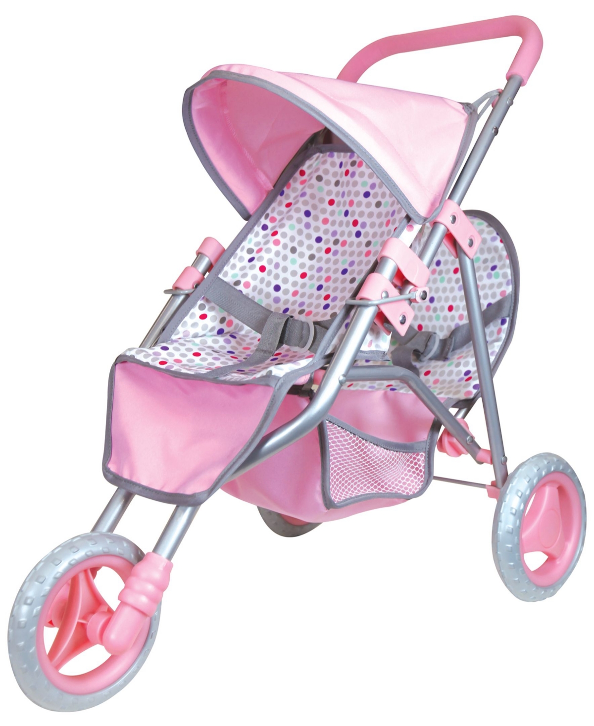 Shop Lissi Dolls Twin Baby Dolls With Twin Jogger Stroller In Multi