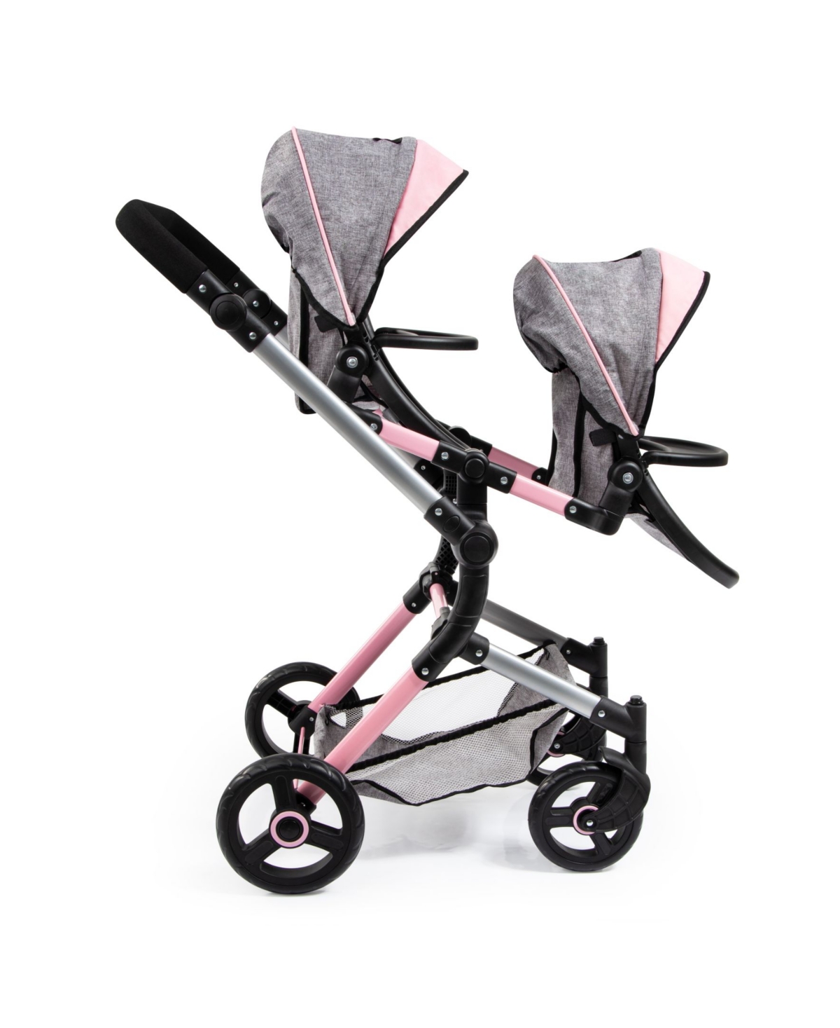 Bayer Twin Baby Doll Neo Pram In Gray