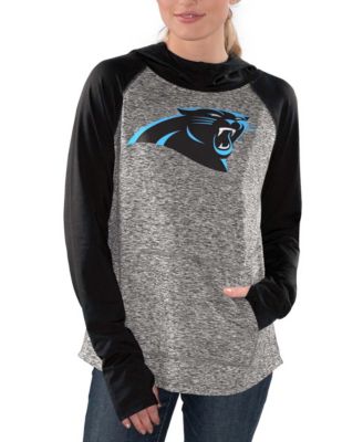 Women's Heathered Gray-Black Carolina Panthers Championship Ring Pullover Hoodie
