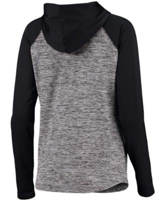 Women's Heathered Gray-Black Carolina Panthers Championship Ring Pullover Hoodie