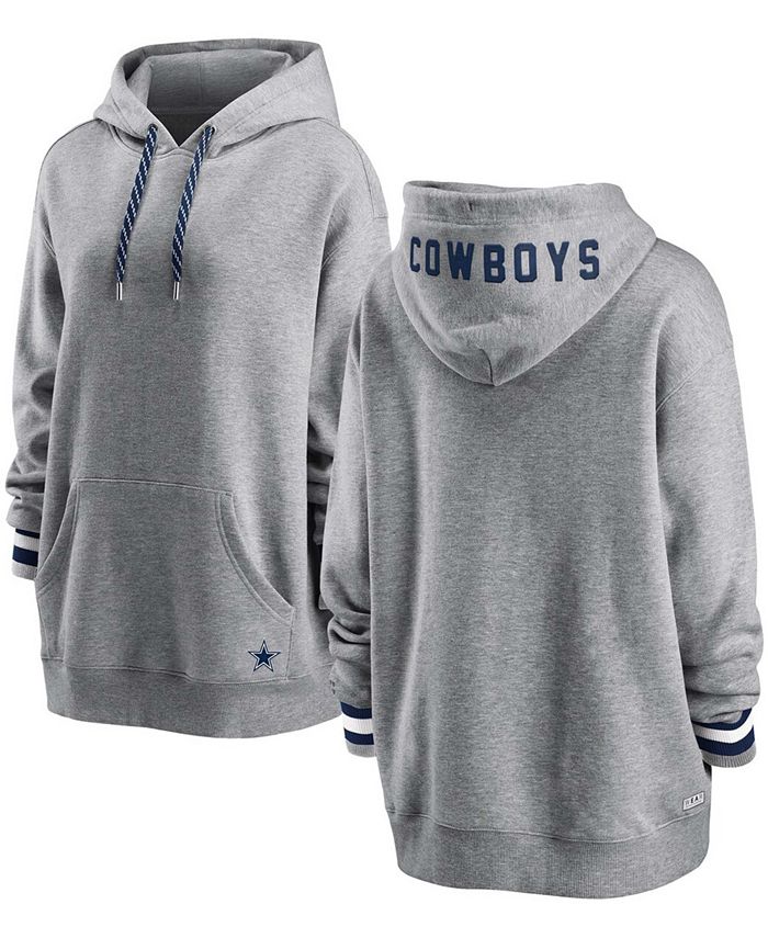 WEAR by Erin Andrews Women's Heathered Gray Dallas Cowboys Pullover Fleece  Hoodie - Macy's