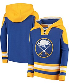 Youth Royal Buffalo Sabres Ageless Must-Have Lace-Up Pullover Hoodie