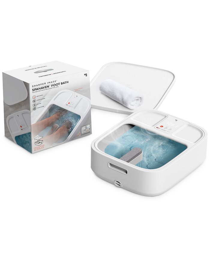 Sharper Image Spa Haven Foot Bath, Heated with Rollers and LCD Display