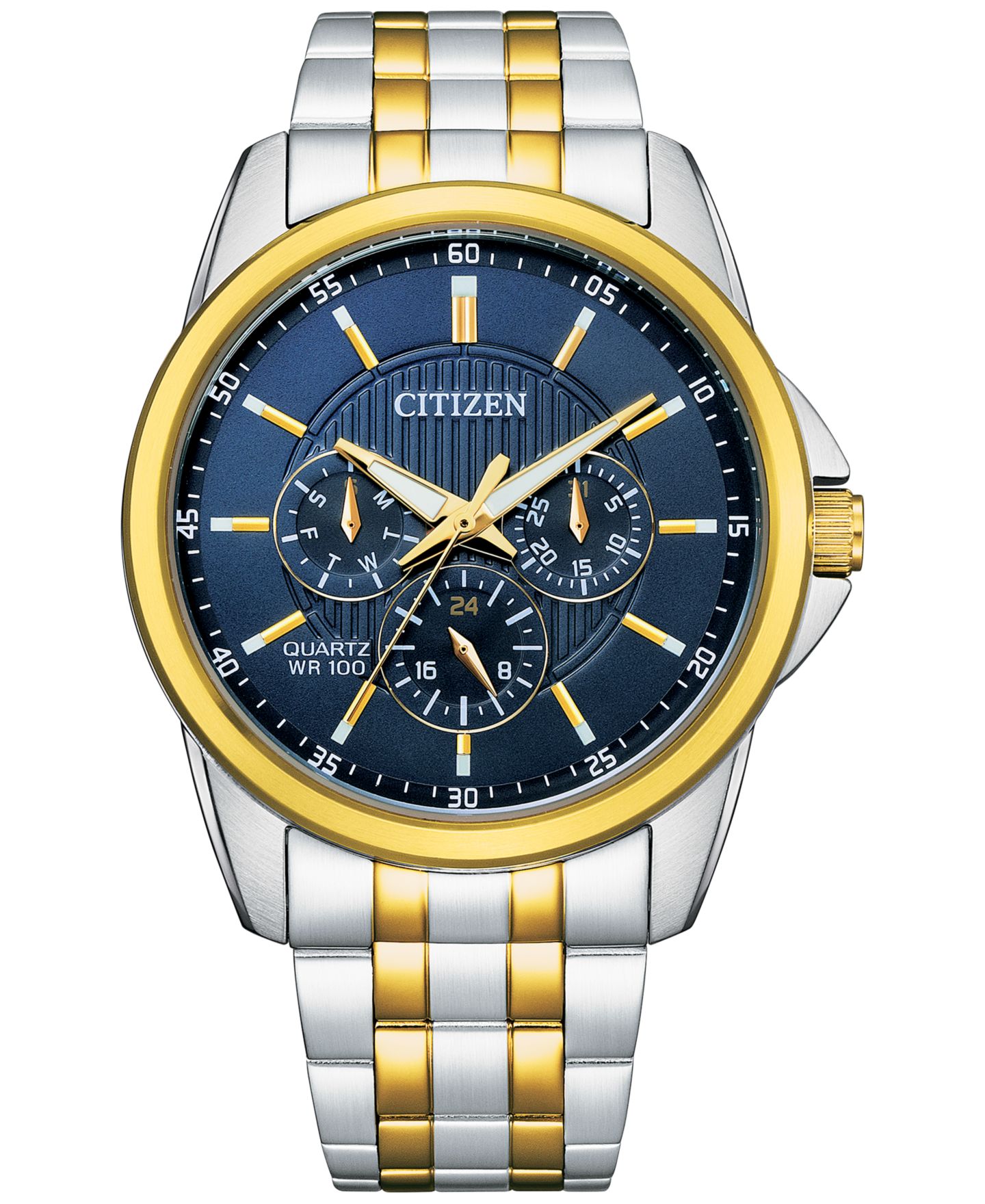 Мужские часы Citizen Two-Tone Stainless Steel Bracelet Watch 42mm — фото 1