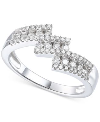 Macy's - Diamond Statement Ring (1/2 ct. t.w.) in 14k White Gold