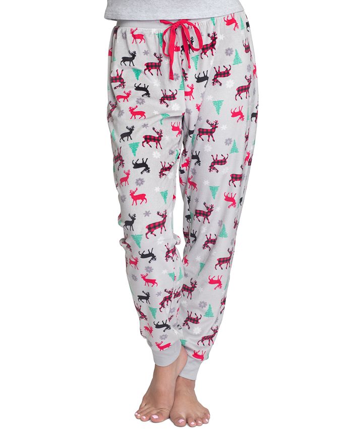 Muk Luks Plus Size Printed Fleece Pajama Pants & Reviews - All Pajamas ...
