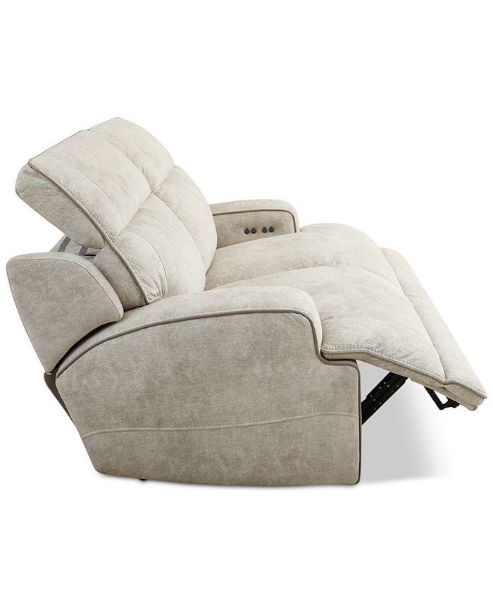 Furniture Sebaston 2Pc. Fabric Sofa with 2 Power Motion Recliners