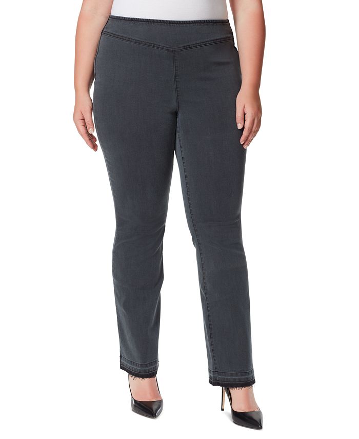 Jessica Simpson Trendy Plus Size Pull-On Flare Jeans - Macy's