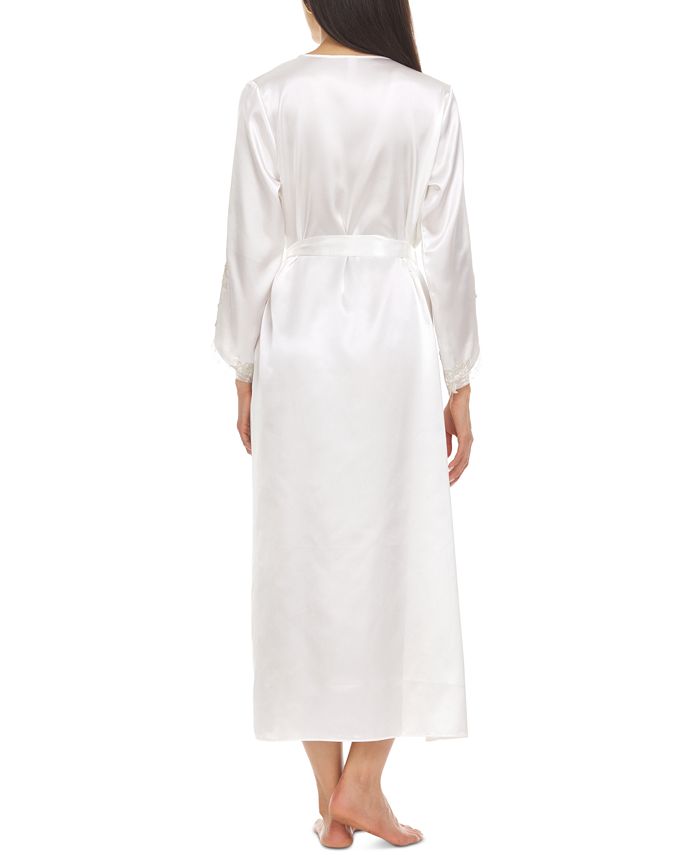 flora by flora nikrooz stella satin venise trim robe