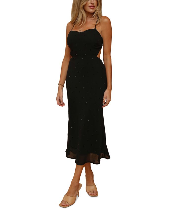 RAHI Glimmer Open Back Slip Dress Macy's