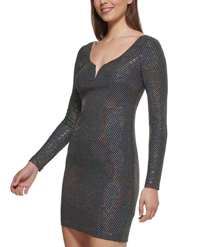 GUESS Metallic Dot Bodycon Dress & Reviews Dresses Women Macy's
