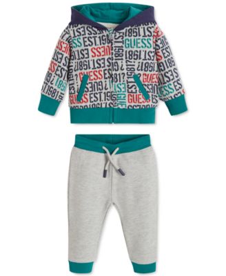 GUESS - Baby Boys Logo-Print Hoodie & Joggers Set