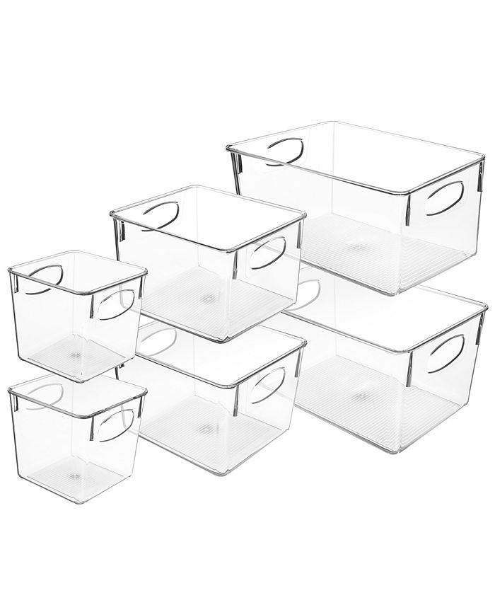 Sorbus Clear Fridge Bin Set 6 Pack Macy's