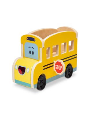 Melissa and Doug Blues Clues You Pull-Back School Bus Play Set, 9 Piece