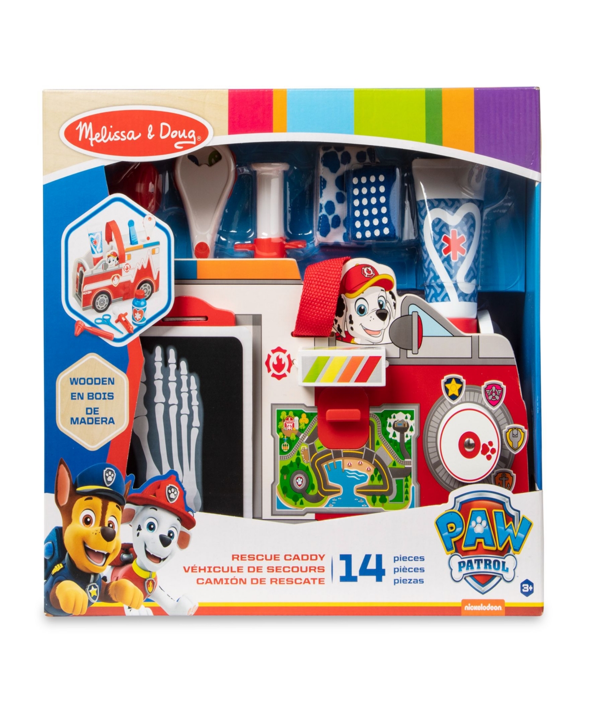 Melissa and Doug Paw Patrol Marshall's Rescue 14 piece Caddy Play Set