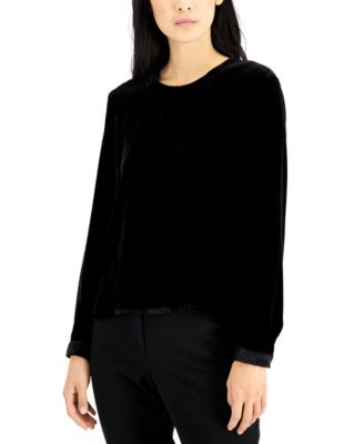 Eileen Fisher - Velvet Round-Neck Top