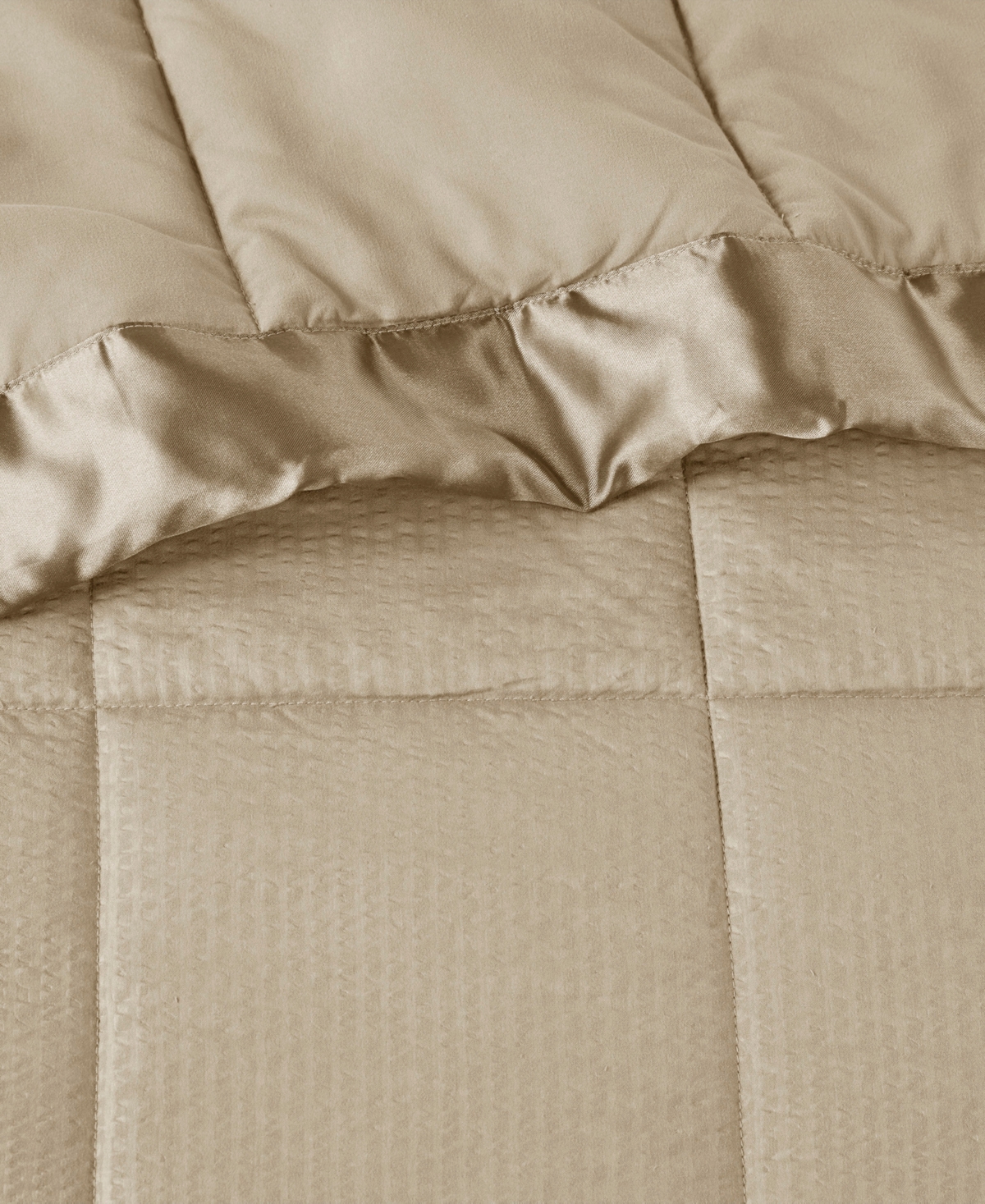 Madison Park Cambria Oversized Down Alternative Blanket with Satin Trim,
