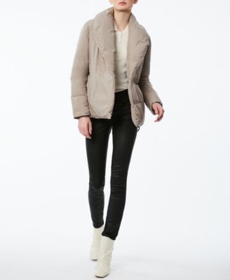 Bernardo Recycled Shawl Collar Puffer 