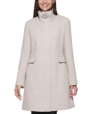 stand collar walker coat calvin klein