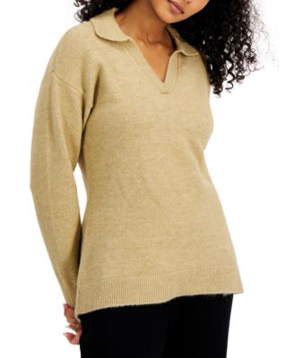 Alfani - Collared Tunic Sweater