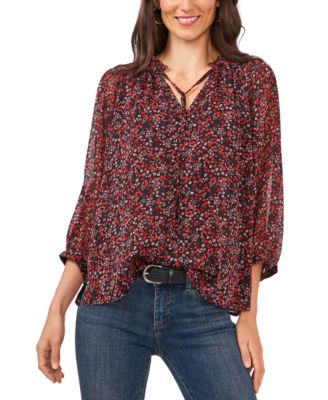 vince camuto peasant top
