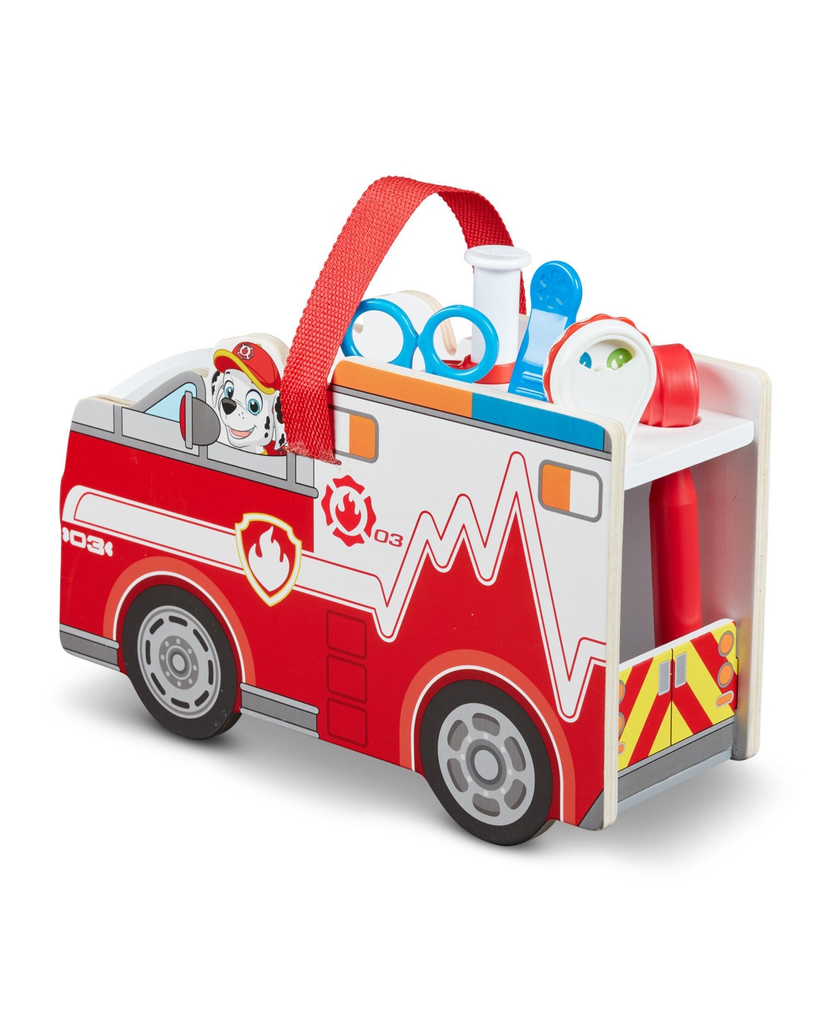 Melissa & Doug Paw Patrol Marshall's Rescue 14 Piece Caddy Play Set In No Color