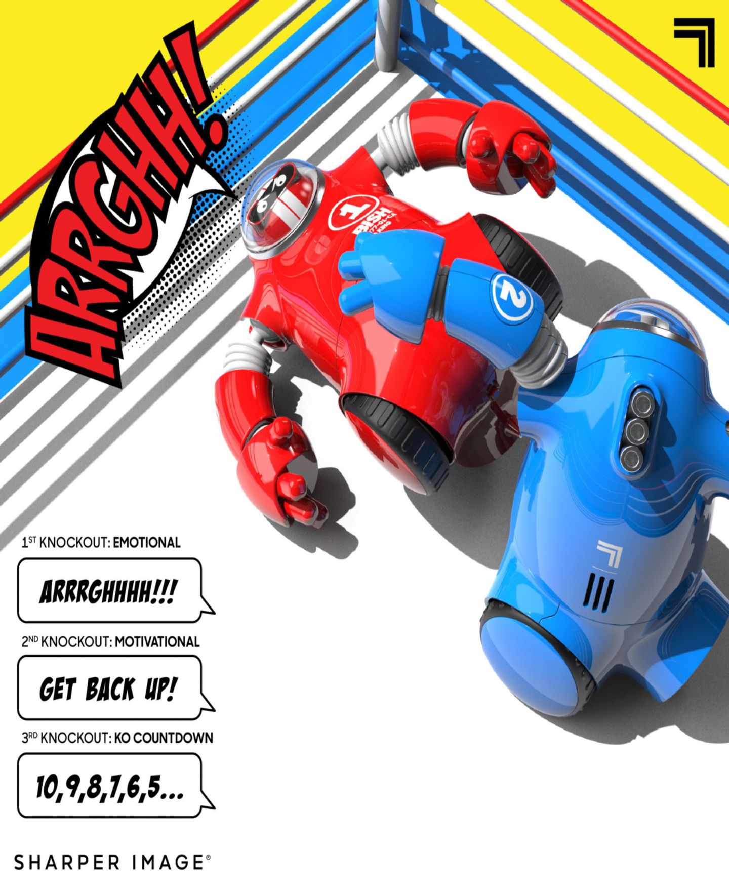 Детские игрушки Sharper Image Robo Rage Remote Control Two-Player Robot Fighting Set — фото 6