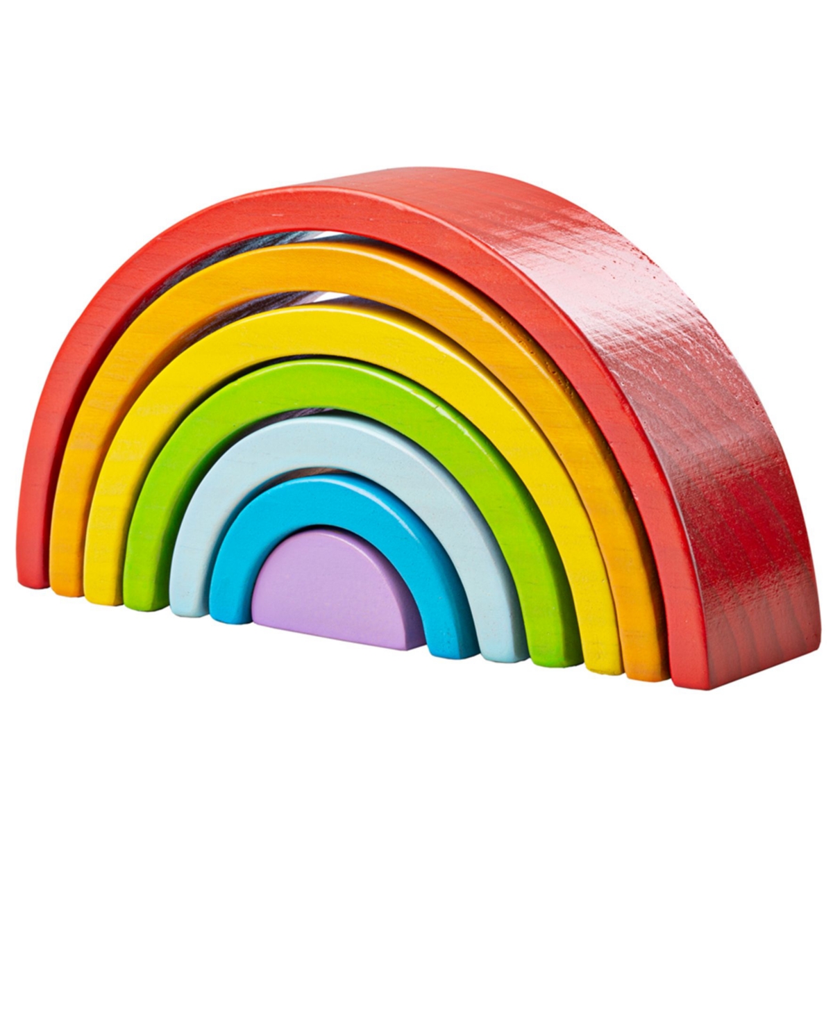 Bigjigs Toys Kids' - Wooden Stacking Rainbow In Multi
