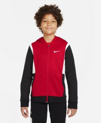 red nike zip up