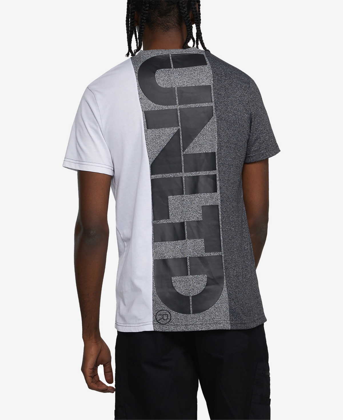 Ecko Unltd Men's Short Sleeve Center Rep V-Neck T-shirt - Black 1