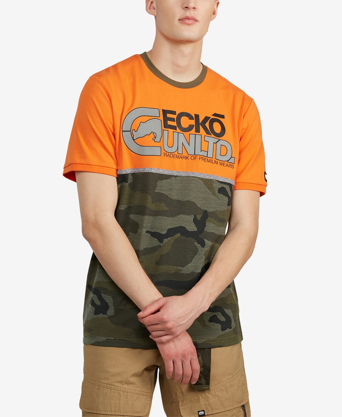 Shop Ecko Unltd Men's Big And Tall Short Sleeve Future Rok T-shirt In Green