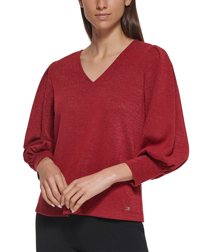 Calvin klein metallic sweater clearance