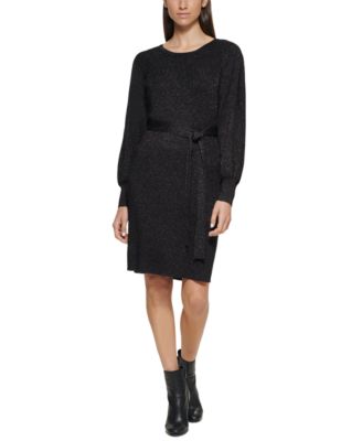 Calvin Klein Metallic Tie-waist Sweater 