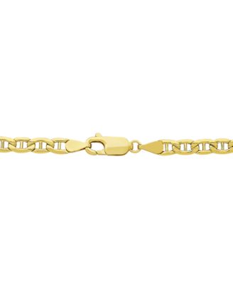 Lightweight 22" Mariner Link Chain Necklace (4mm) in 14k Gold