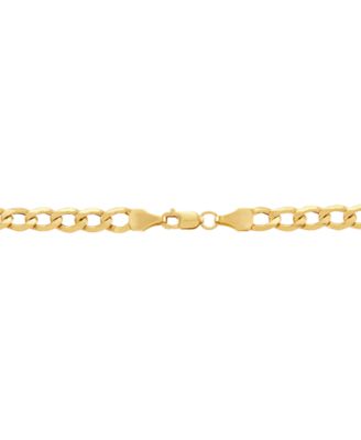 Lightweight 22" Curb Link Chain Necklace (5mm) in 14k Gold
