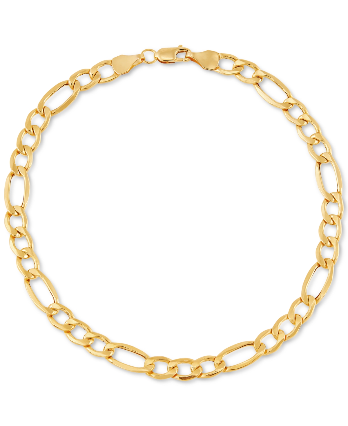 Figaro Link Chain Bracelet in 10k Gold - Gold